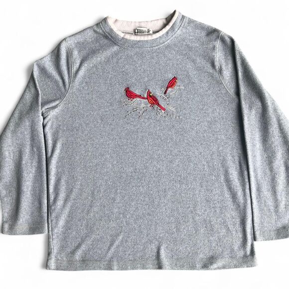 Bonnie Evans Embroidered Cardinals Sweatshirt Medium - Picture 1 of 6